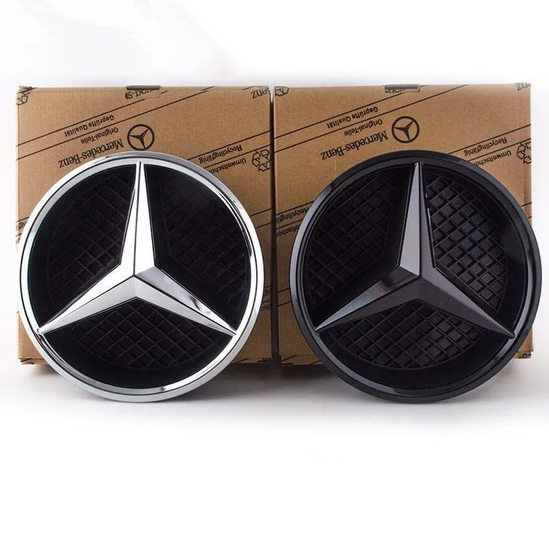 3D Car Grill Emblem Star Badge Front Grill Logo For Mercedes Benz W204 W205 W213 X253 A B C E S CLA GLB GLC GLE GLS Accessories