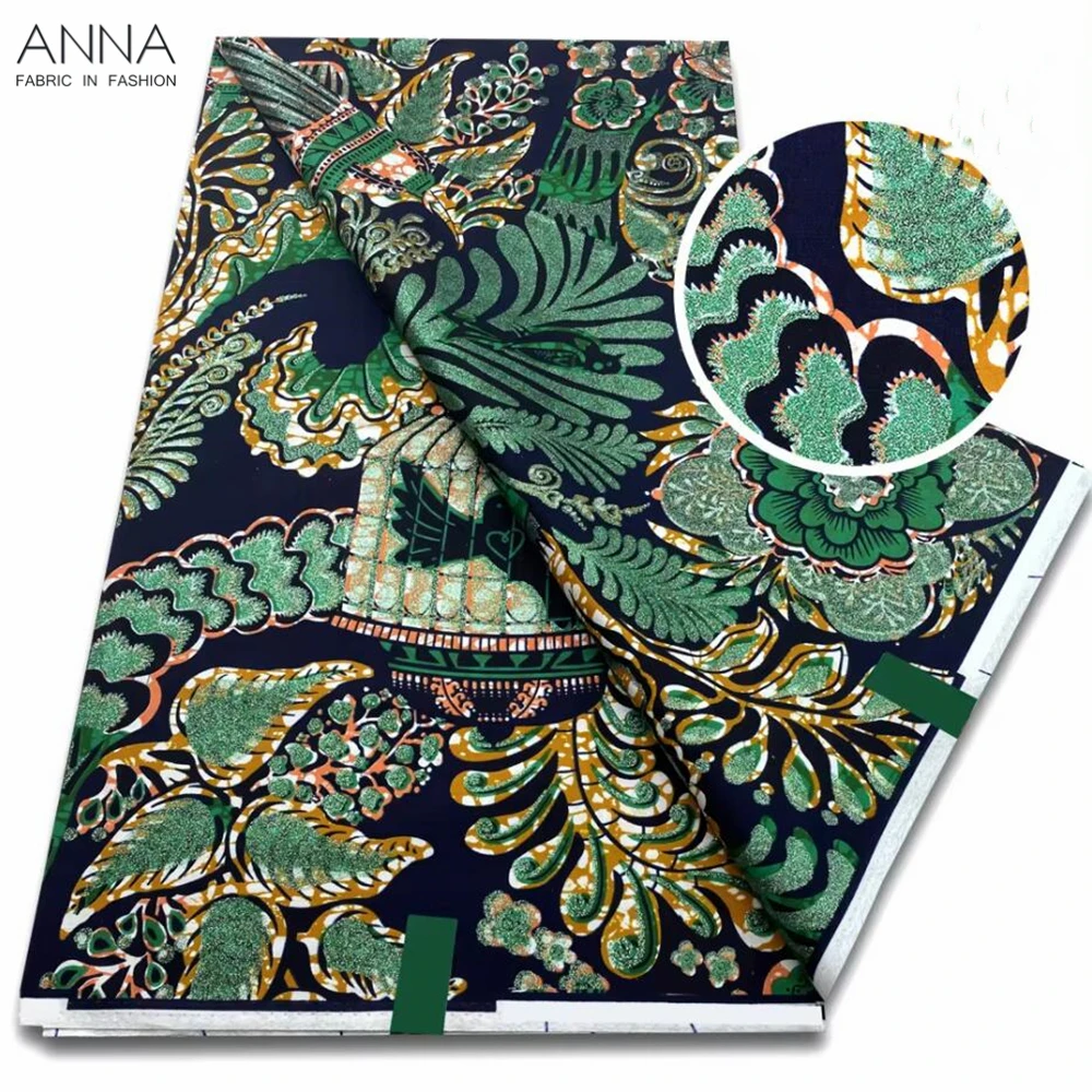 Grand Super 100% Cotton African Wax Fabric High Quality Ankara Wax Print Fabric 6yards Women Fabric For Sewing VLS-60