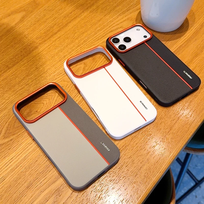 Etui do iPhone 17 18 Pro Max 17 Air, luksusowe, wykonane ze skóry PU, z kolorowymi wstawkami, ultracienkie, ochronne, do iPhone 18 Pro. — zdjęcie produktu 6
