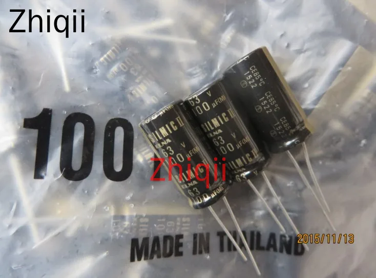 5pcs/10pcs Original new ELNA SILMIC II ELNA 63v100uf 100uF 63V 12.5×25mm RFS fever electrolytic capacitor