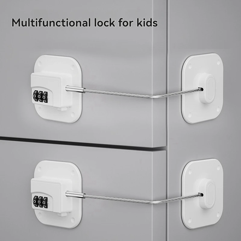 ABGR-cerraduras de seguridad para niños: contraseña digital, adhesivo, adecuado para congelador, cajón, gabinete, ventanas