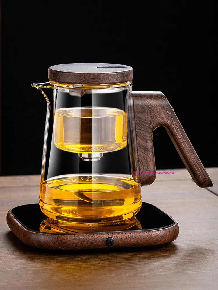 Magnetic elegant cup brewing teapot rodless one-click launching high-end office tea set tea separation cup