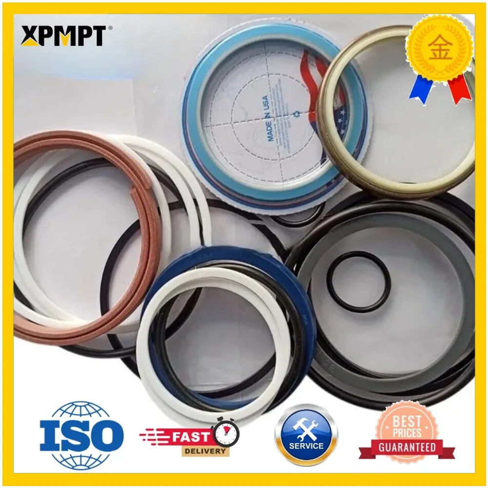 Compatible with Komatsu PC250LC-6 Hydraulic Cylinder Boom Seal Kit Oil Seal Repair Excavator