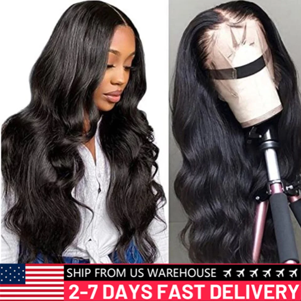 13x6 Hd Transparent Lace Frontal Wig Body Wave 30 38 Inch 13x4 Lace Front Human Hair Wigs For Women Pre Plucked Brazilian Hair