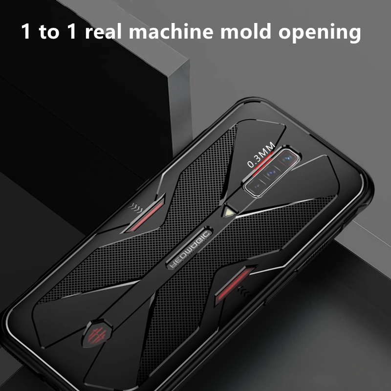 For Red Magic 6R 6S Pro Case Cooling Gaming Phone Cover For NUBIA REDMAGIC 7 6 Pro 5G 5S Funda Soft Silicone Shockproof Bumper