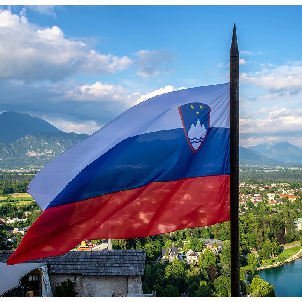Bandiera Del Paese Slovenia Slovena 90X150 Cm Per La Decorazione
