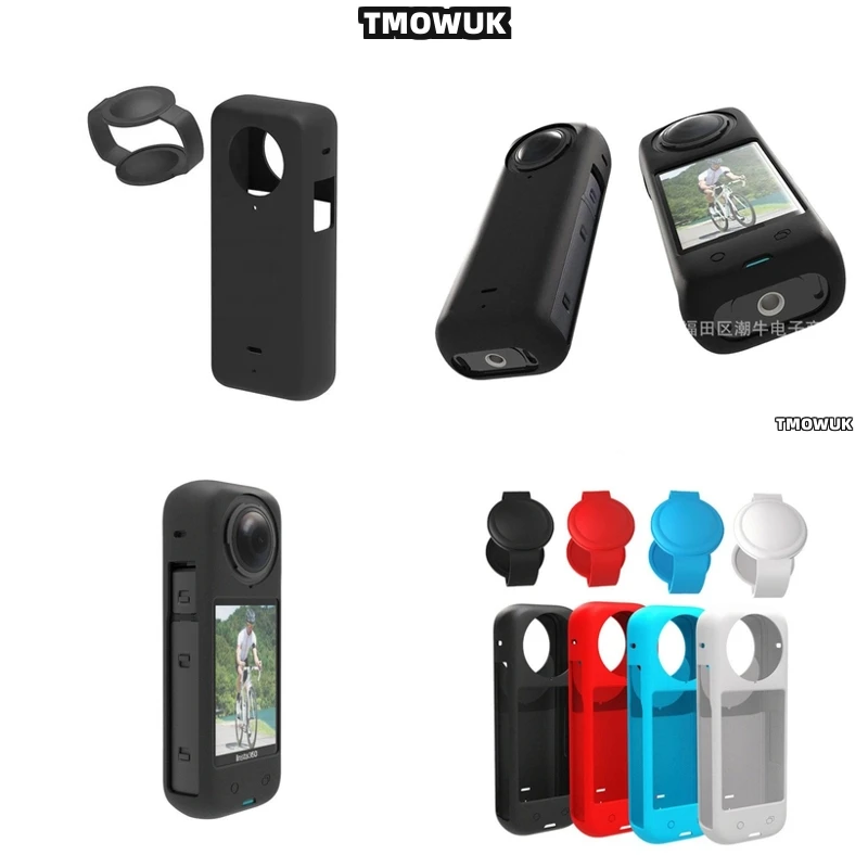 

For Insta360 X4 Action Camera Cover, Anti-Scratch Silicone Sleeve, Panoramic Photography Accessory
