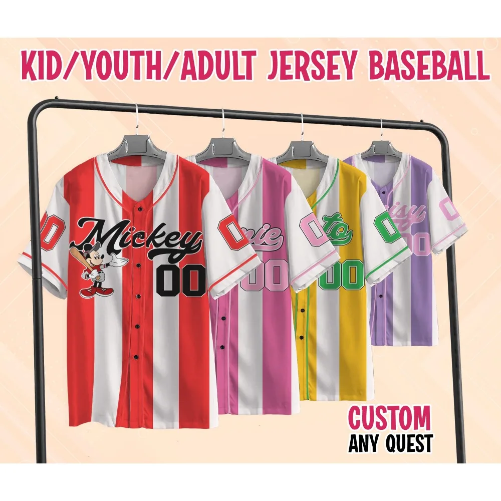 

Custom Disney Mickey And Friends Special Simple Baseball Collection Mickey Baseball Custom Disney Game Day Kid Youth Adult