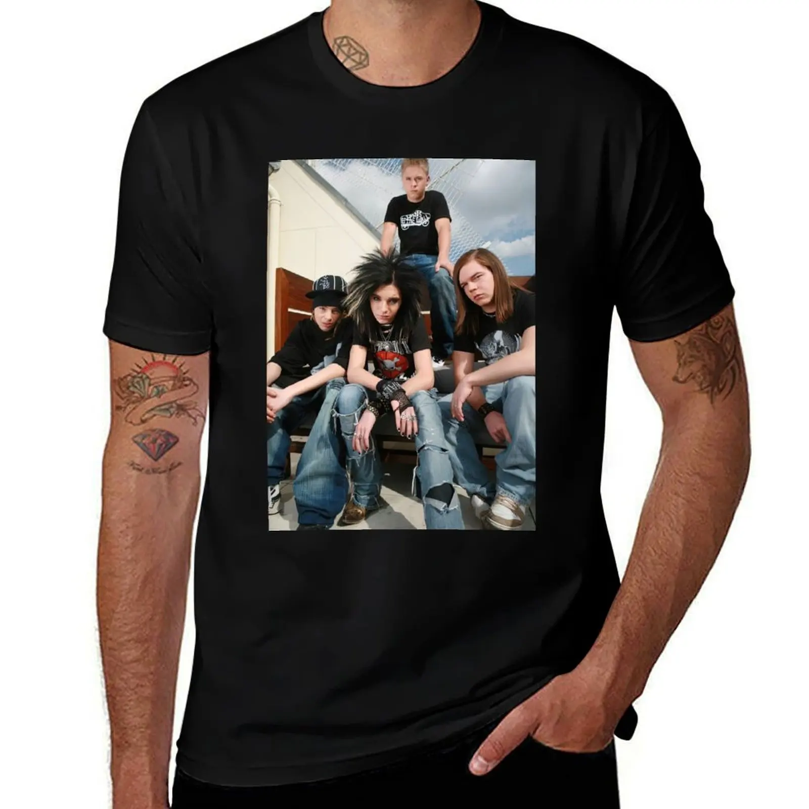 

tokio hotel 5 T-Shirt printed t shirts for man t shirts designer t shirt man luxury T-shirt