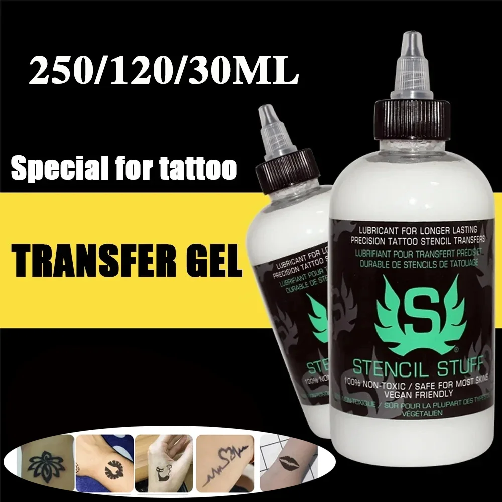 Professional Tattoo Stencil Magic Gel 250/120/30ML Thermal Copier Tattoo Transfer Stuff Solution Cream Tattoo Transfer Set