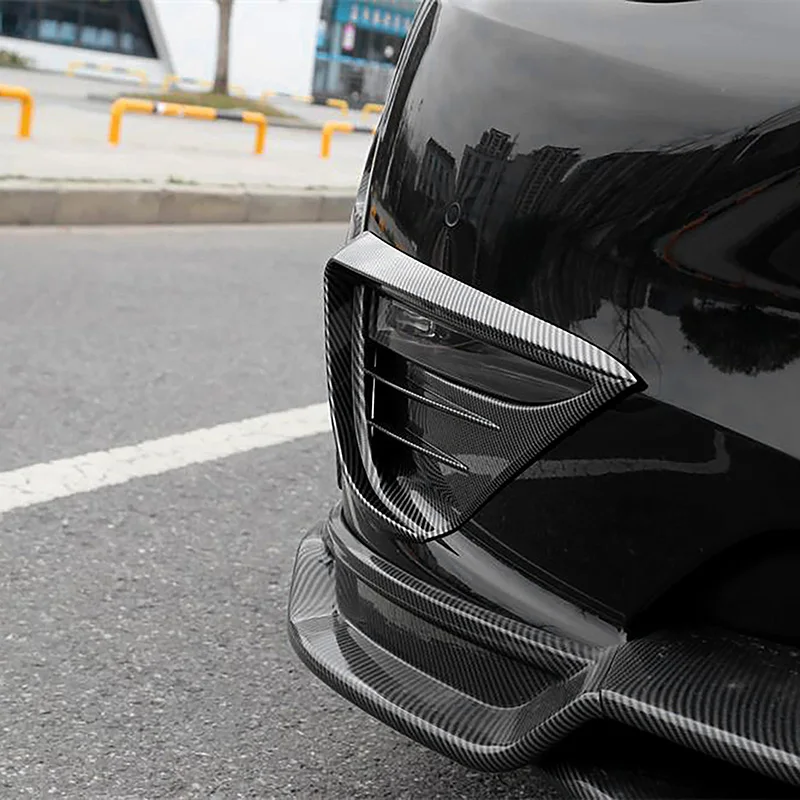 الجبهة الضباب الخفيف خارج الإطار مصباح سيارة قذيفة تقليم تعديل السيارات الملحقات صالح ل تسلا نموذج Y 2021 2022 2023 2024