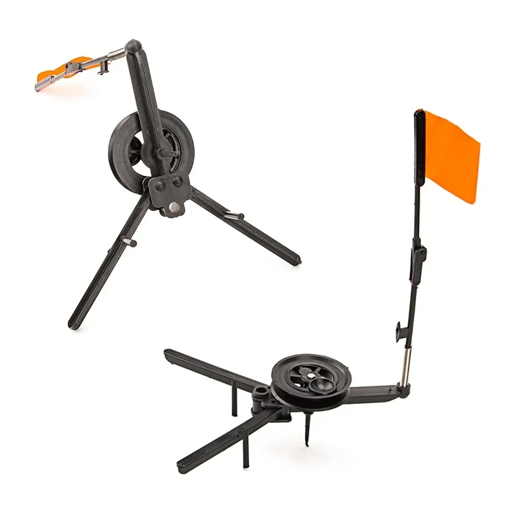 

1pcs Automatically Winter Ice Fishing Flag Marker Rod Tip-Up Hand Free Pole ABS Foldable Flag Pole Indicator Equipment Tac