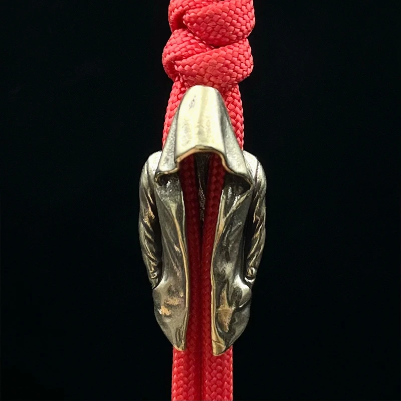 Cloak Knife Drop Brass Knife Beads EDC DIY Paracord Fidget Toy Paracord Rope Decompression Toy Edc
