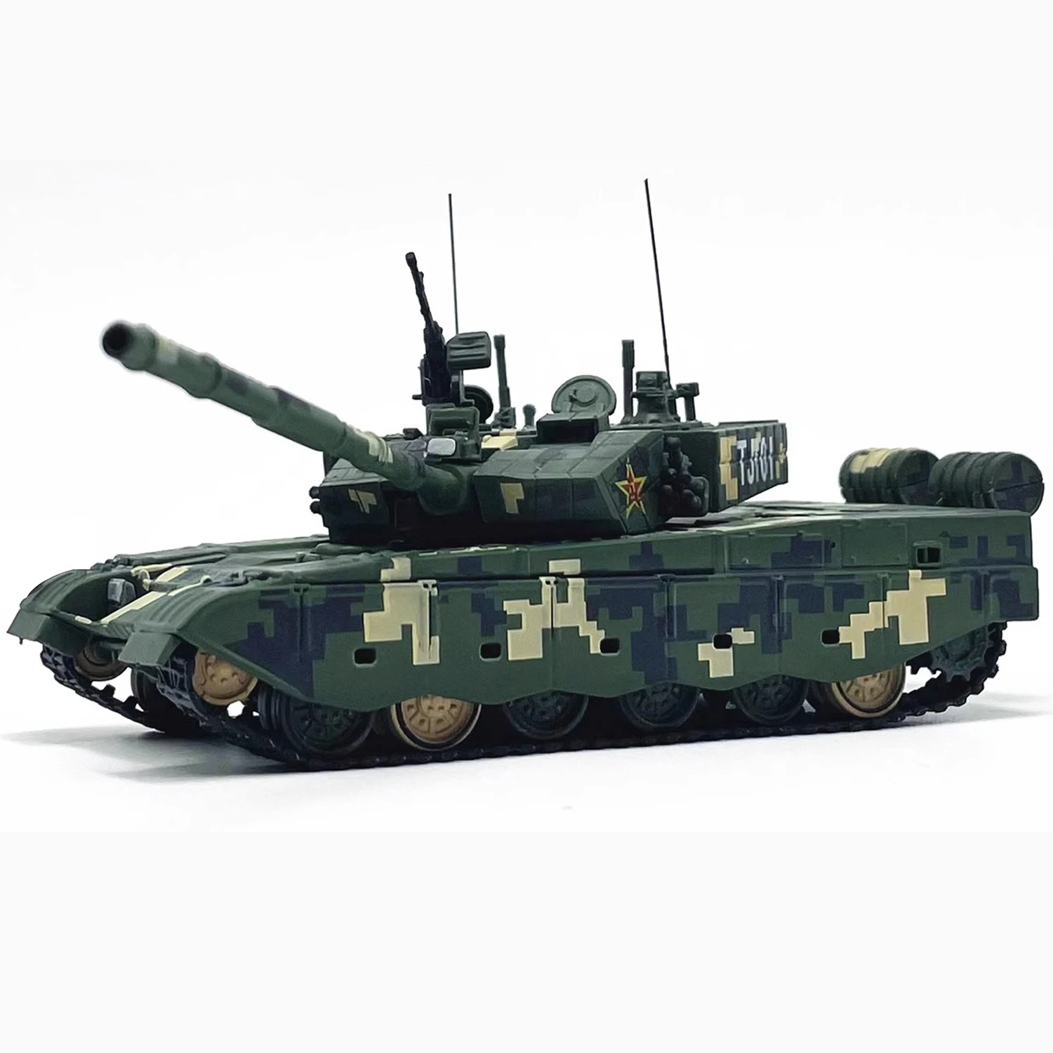 1: 72 ZTZ-99A main battle tank model Zhu Rihe painted alloy body simulation adhesive free finished product