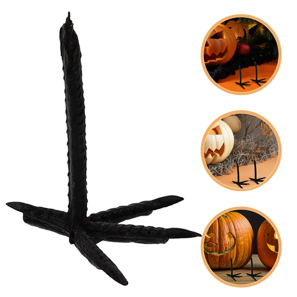 

50Pcs Imitation Crow Feet Realistic Texture Plastic Chicken Claws for Spooky Party Decor Crafting Materials Stuffed Animal DIY