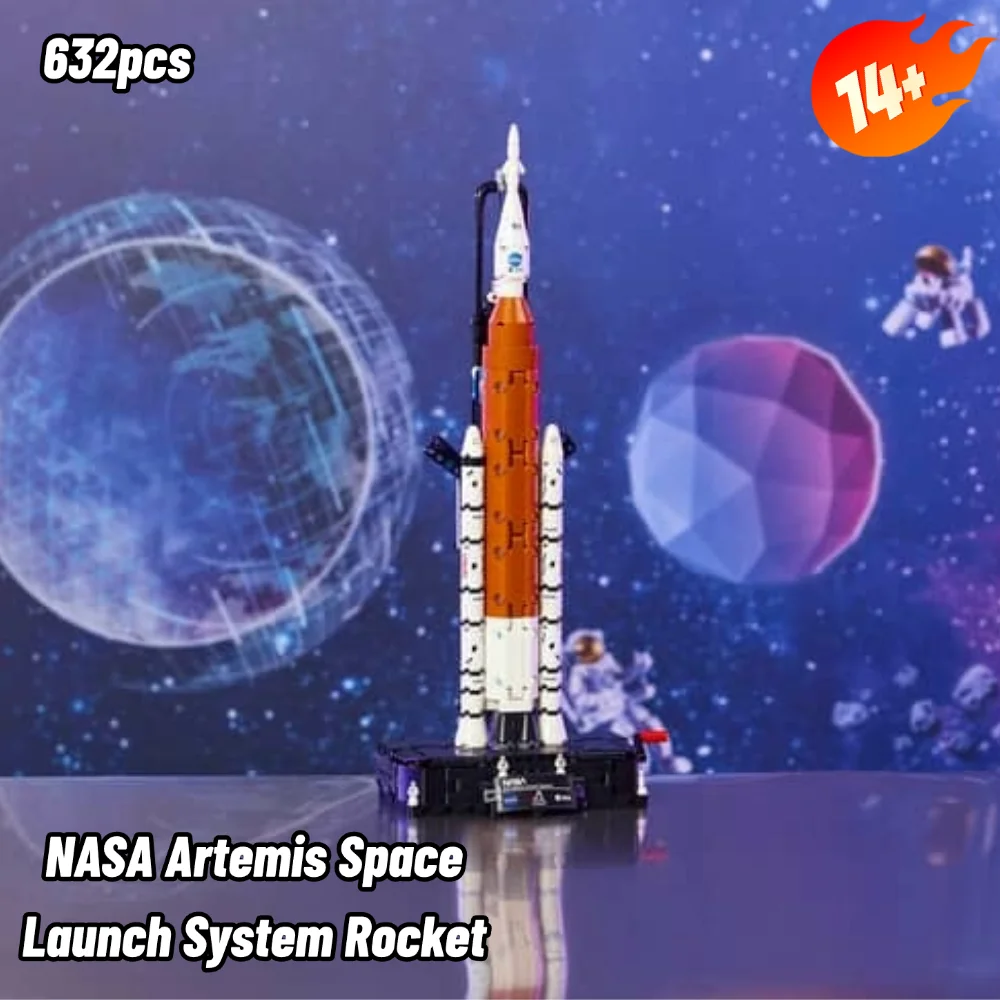 632pcs Building Blocks Kit Space Carrier Rocket Mechanical Exploration Launch Vehicle Assembly Model Festival Gifts For Adults view 3