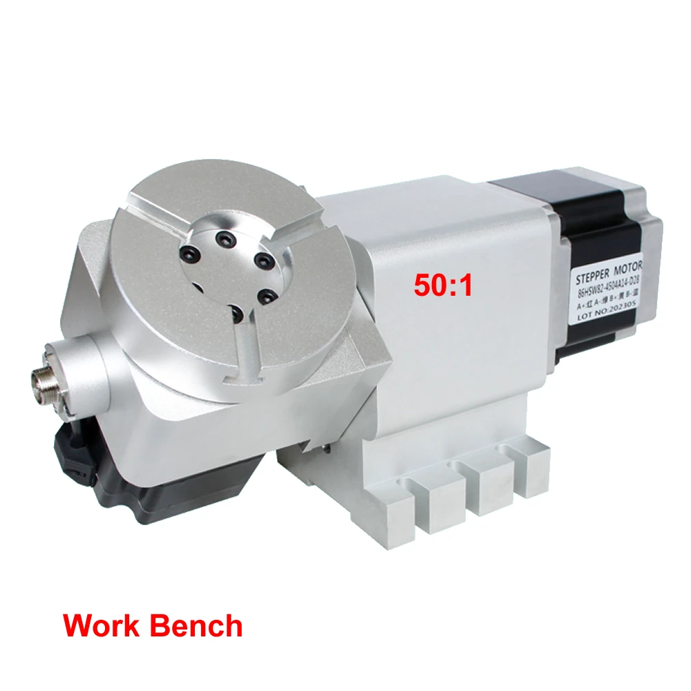 Harmonic Drive Reducer CNC 4th 5th A C Axis Rotary Axis Speed Reducing Ratio 50:1 NEMA34 86 Stepper Motor for Milling Machine