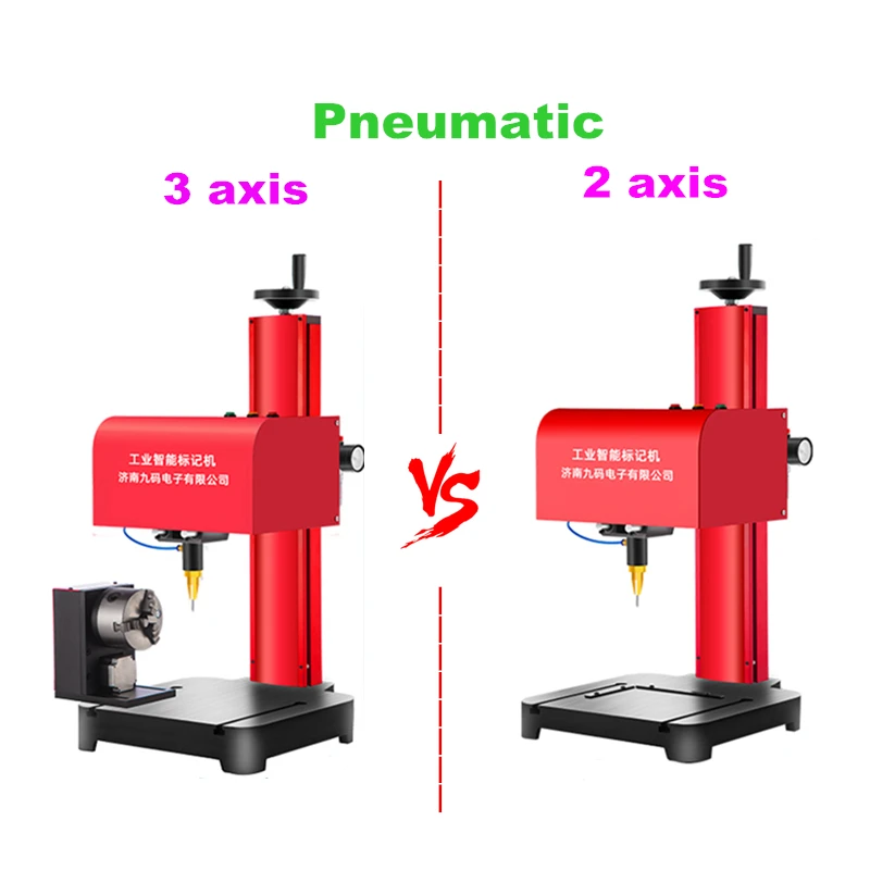 Desktop 3 Axis Pneumatic Marking Machine Touch Screen Nameplate Metal Electric Printing Code Engraving 170x110/250x150/300x200mm