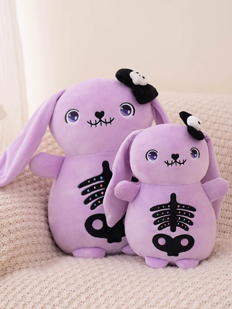 ZU 22/30 cm Gruseliger Goth Hase Plüsch Weiche Puppen Horror Plüschtier Tier Emo Kaninchen Spielzeug Halloween Geschenk Hallowmas Party Dekor – Detail 8