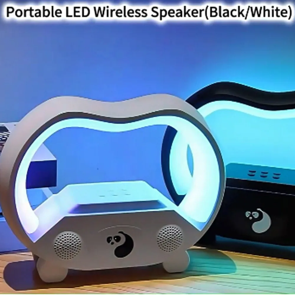 

Smart Lamp Multifunction Wireless Charger Bluetooth Speaker Fast Charging Station Stand Speaker with RGB Night Alarm Clock