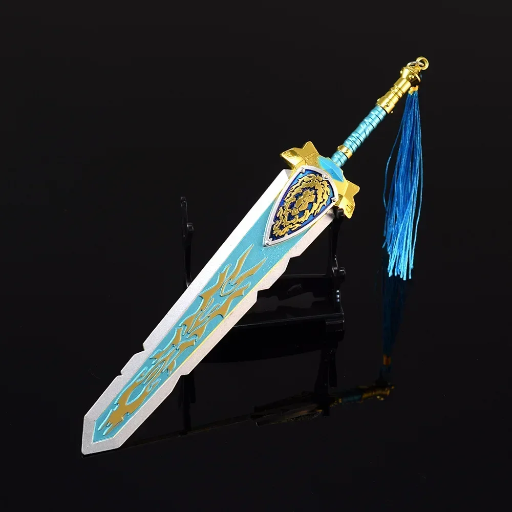 Espada de dos manos de World of Warcraft para niños, modelo de arma de Metal periférico de 21cm, gran Marshal's gaymore, juguetes de regalo