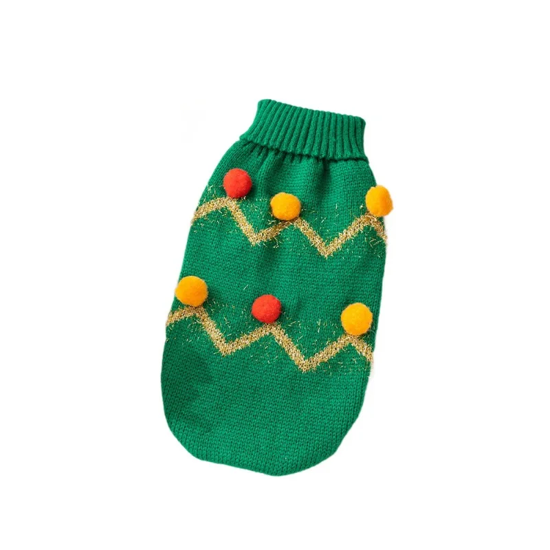 

Dog clothes Christmas two-legged sweater Small dog warm knitted sweater Christmas puppy cat clothes