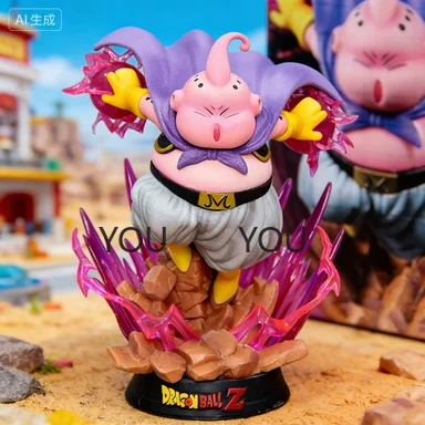 

Adults Fun 19cm Dragon Ball Z Figure Majin Buu Anime Figures Fat Buu GK Figurine with Light PVC Statue Collectible Toys Gifts