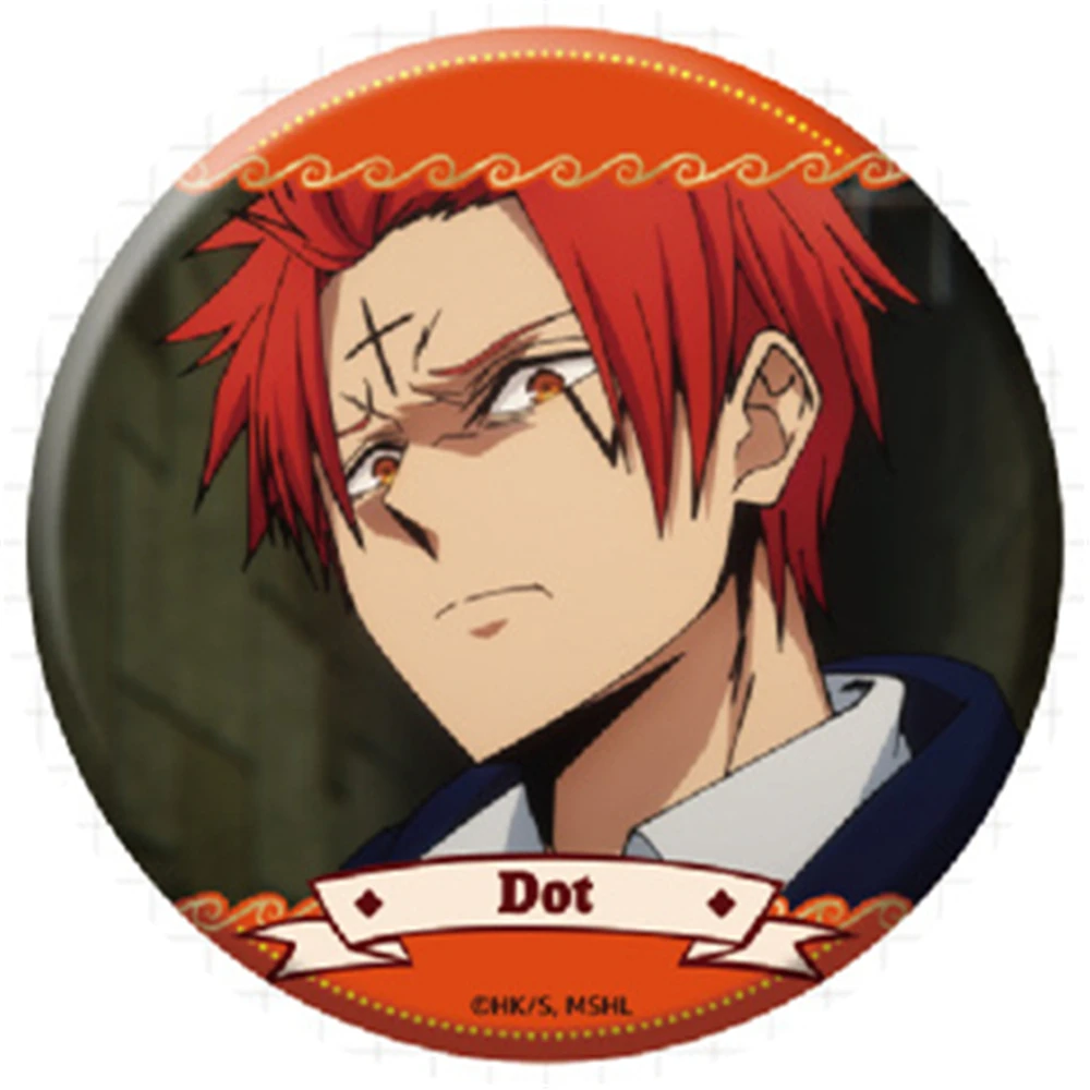 58 mm Anime Mashle: magia e muscoli COSTUME cosplay distintivo spilla SPTE spilla in banda stagnata ﻿   Halloween Prop Natale Gilf