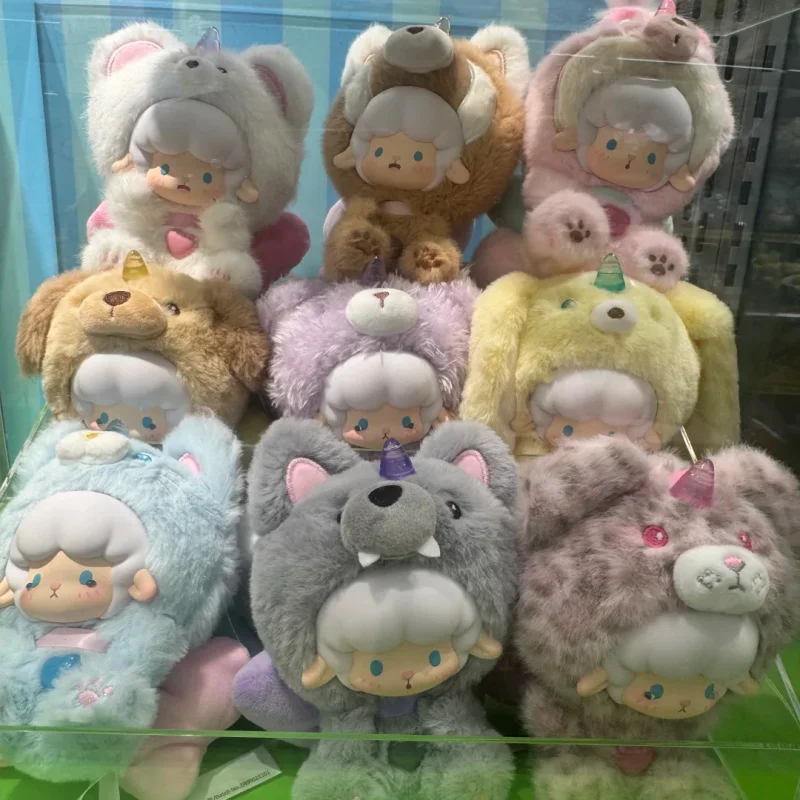 

Новинка 2025, оригинальная серия Cyun Big-Tailed Critter Crew, слепая коробка, милые куклы-овцы, модные игрушки, брелок, украшение, загадочная коробка