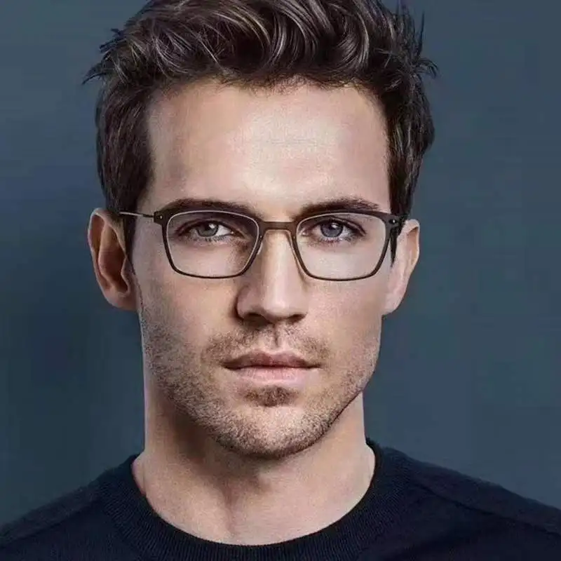 Denmark Brand Titanium Business Glasses Frame Square Ultralight Screwless 6536 Men Women Spectacle Prescription Optical Eyeglass