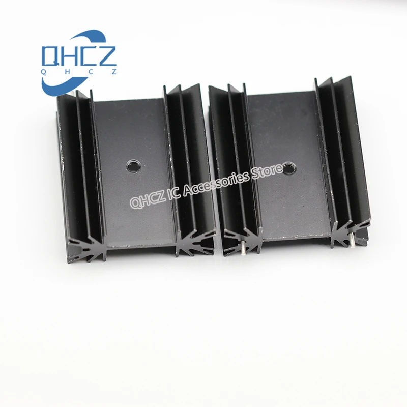 5pcs Heat sink 34*12*25/30/35/40/70mm plum lace/black electronic audio TO-247 triode aluminum radiator New and Original In Stock