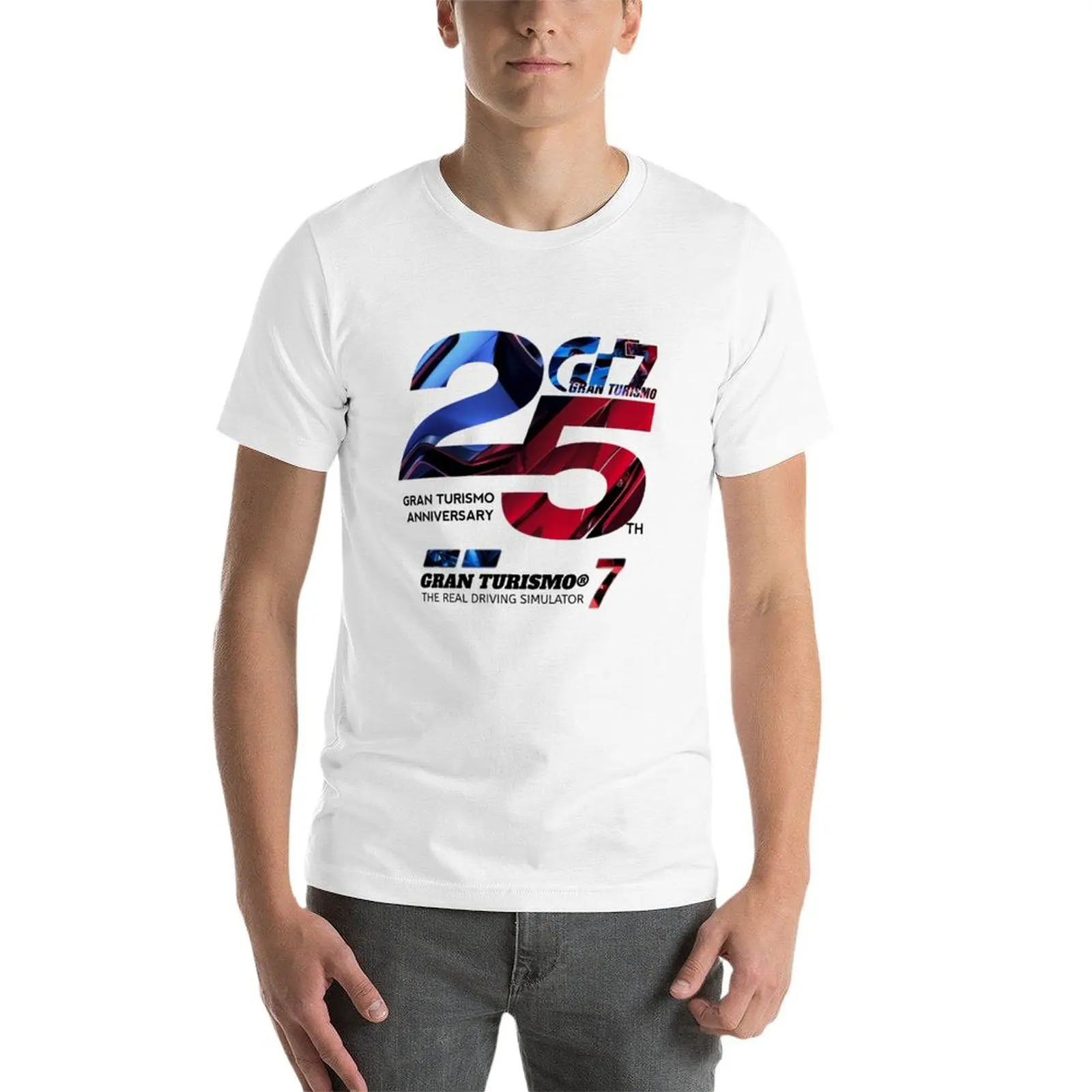 T-shirt Gran Turismo 7/25 pour hommes, vêtements d\'été, nouvelle collection