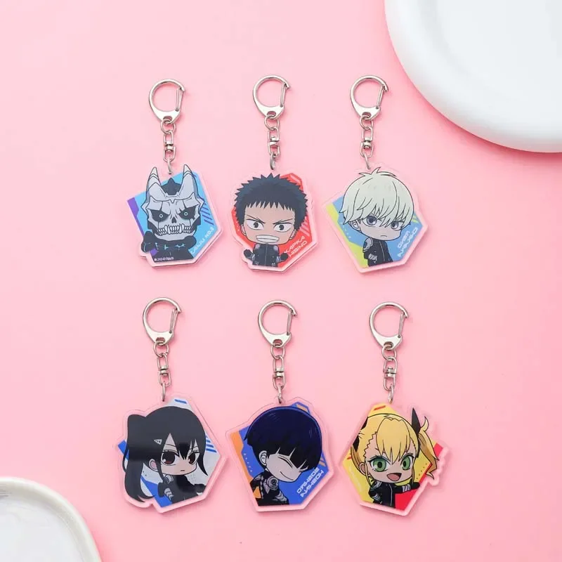 Anime Kaiju No. 8 Acrylic keychain accessaries Cartoon funny Bag Pendant cute creative bag charm Car Keyring Friends Fans Gifts