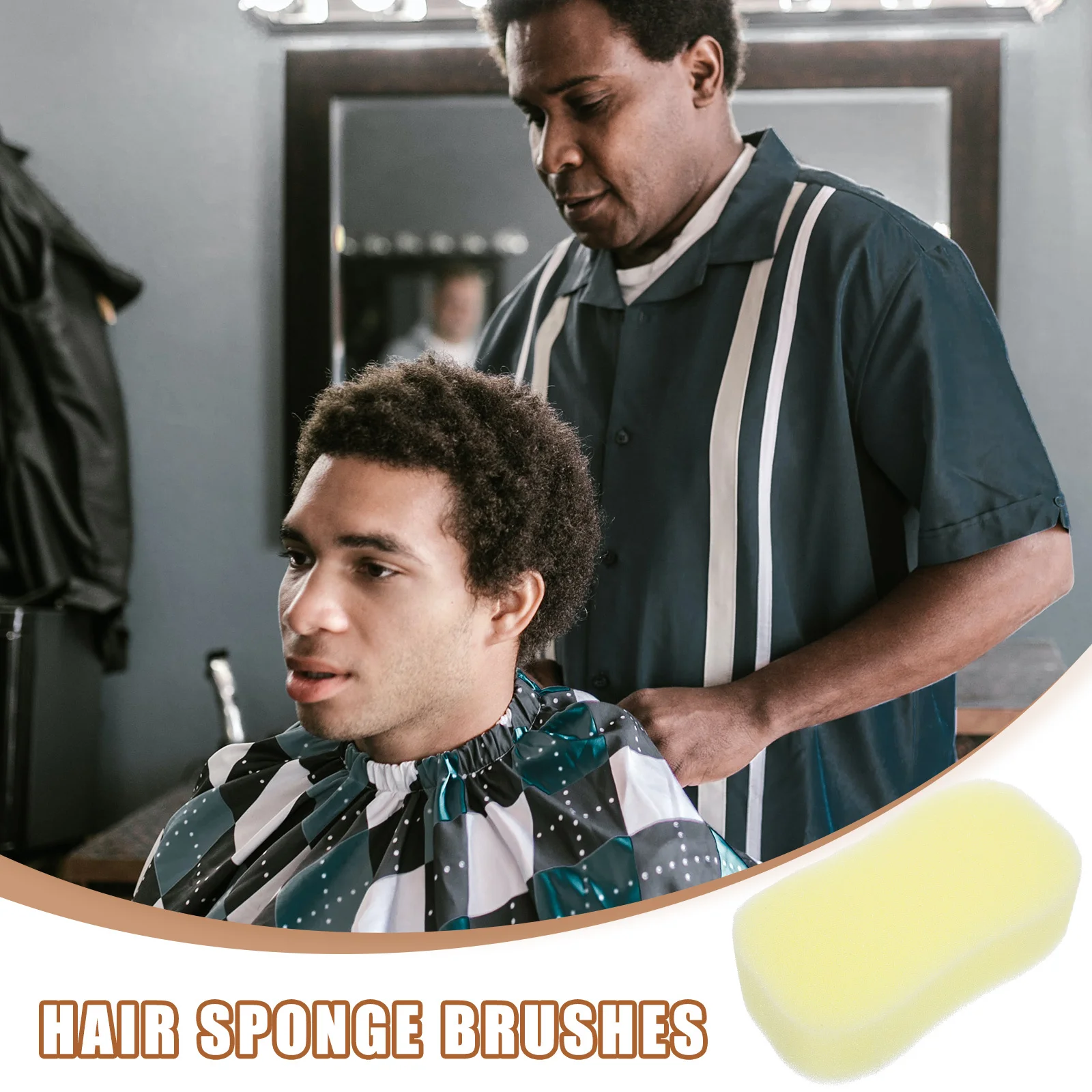 

20Pcs Hair Sponge Portable Barber Duster Brush Soft Foam Sensory Scrubber for Hairdressing Hair Sponge Barbershop Accessories