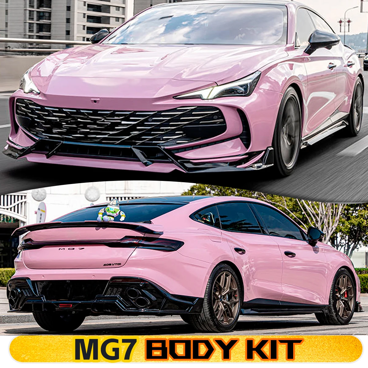 

MG7 Body Kit Automobile tail throat Rear Diffuser Spoiler Front Bumper Lip Side Skirt Premium Car Accessories for Enhanced Style