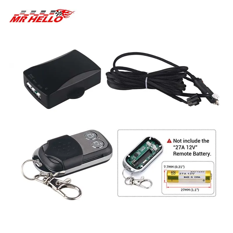 Car Exhaust Pipe Electronic Valve Kit Universal 51 60 63 76MM Controller Device Remote Kit Controller Switch