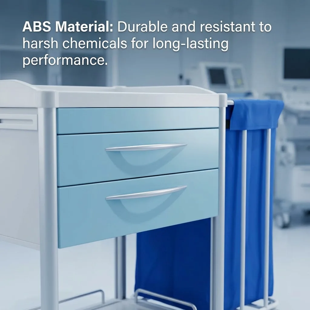 Nursing Cart Secure and Efficient Medical Trolley Furniture ABS Material Hospital Medication Cart