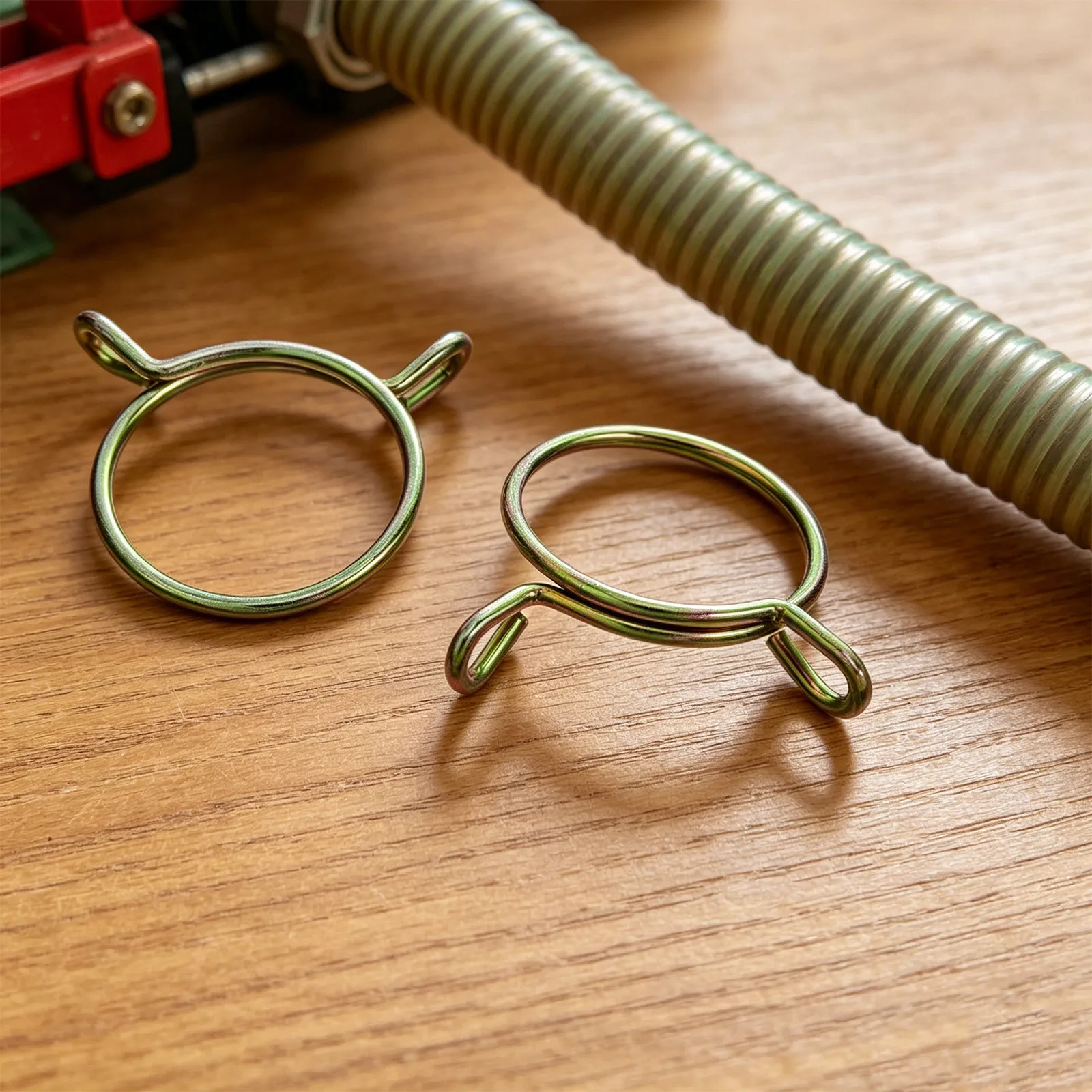 6pcs Agricultural Wire Spring Hose Clamps for Corn Planter, Seeder, Boot Feed Hose – Quick-Release Farm Pipe Retainer