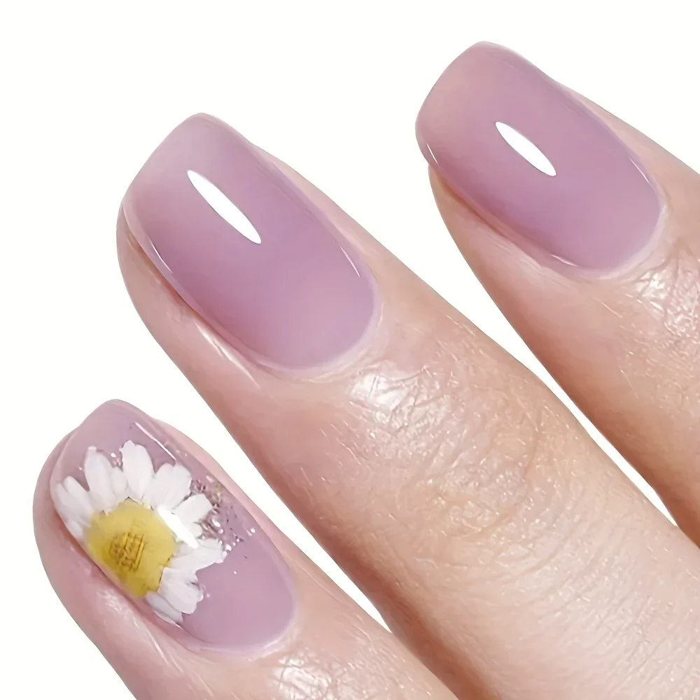 Icy Plum Stärkender Nagellack, Neuer Frühling-Sommer-Härter, Schnell trocknende Maniküre, ein Muss für Nagelkunst-Liebhaber. – Detail 2