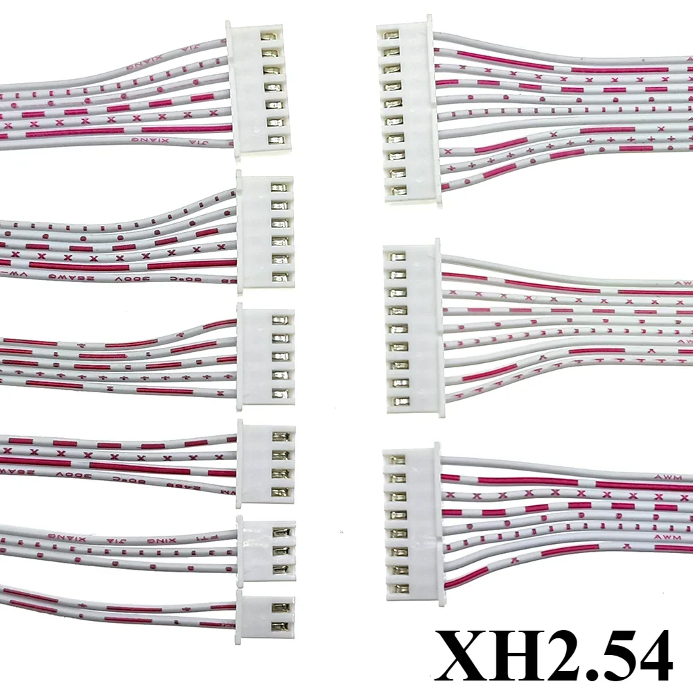 10 قطعة XH إلى PH الأحمر والأبيض خط مسطح Xh2.54 / Ph2.0 التوصيل محطة محول 2p 3p 4p 6p 7p 8p 9p 12p طول 10 سنتيمتر 20 سنتيمتر 30 سنتيمتر #2