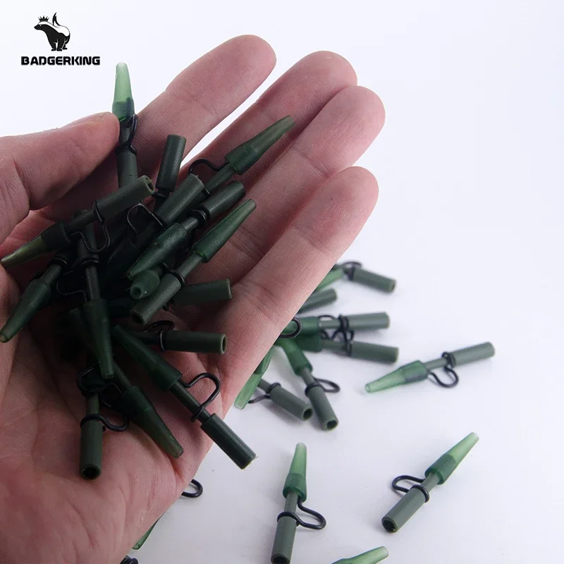 30pcs lot carp Fishing Heavy Duty Lead Clip tail rubber For Carp Fishing Accessories carp fishing rig components kit