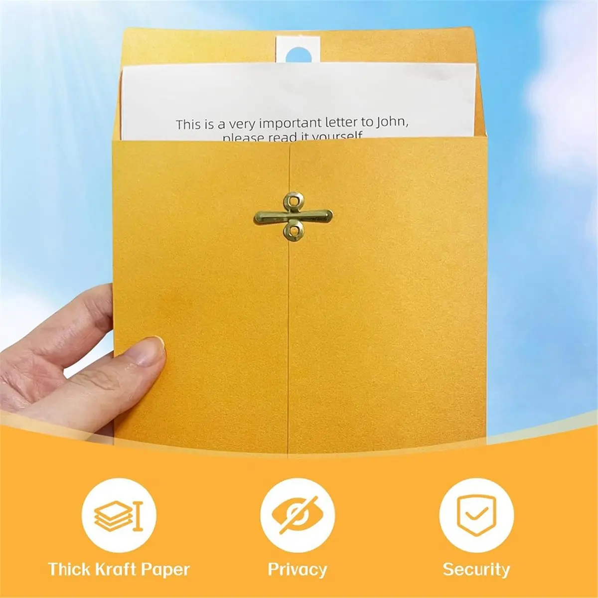 【New User-Coupon!】20 Pack 10x13 Inch Envelopes with Clasp Closure and Gummed Seal for , School, and Home Use