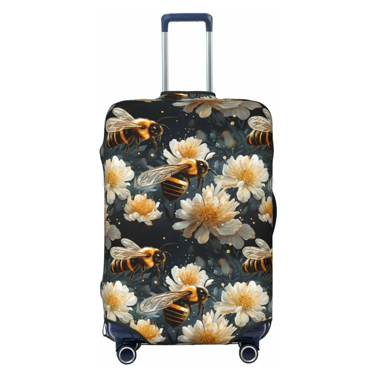 

Чехол для дорожного багажа с рисунком сот и пчелы, пылезащитный чехол для чемодана, подходит для 18-32 дюймов