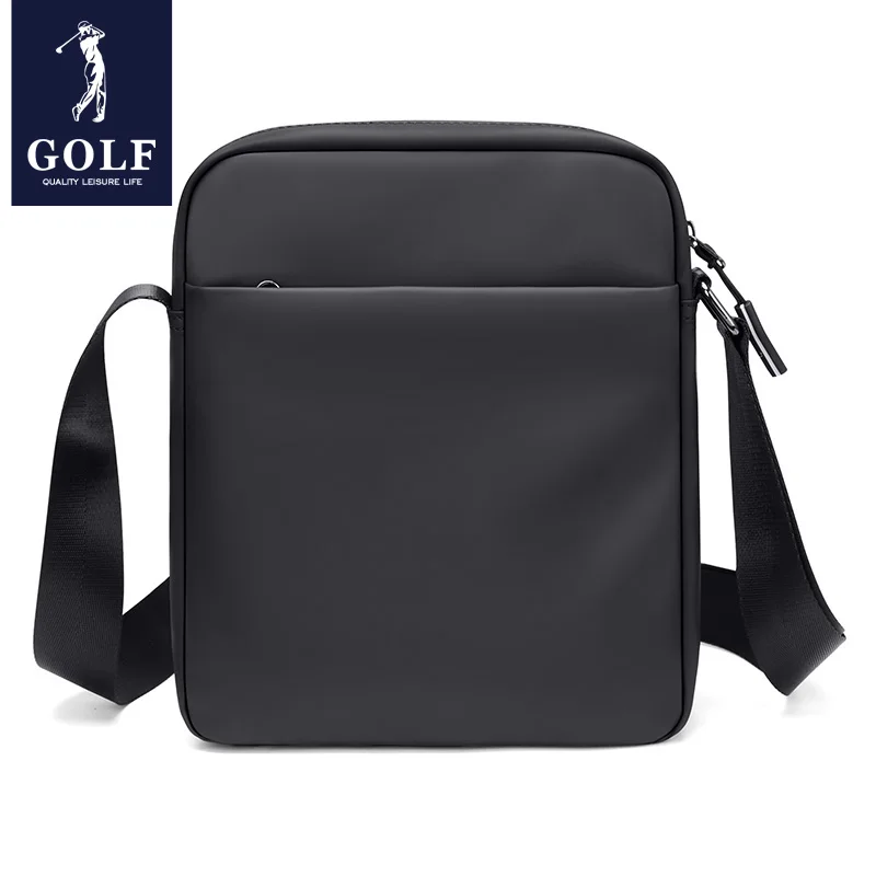 GOLF shoulder bag for men\'s minimalist commuting casual crossbody bag, business solid color canvas backpack