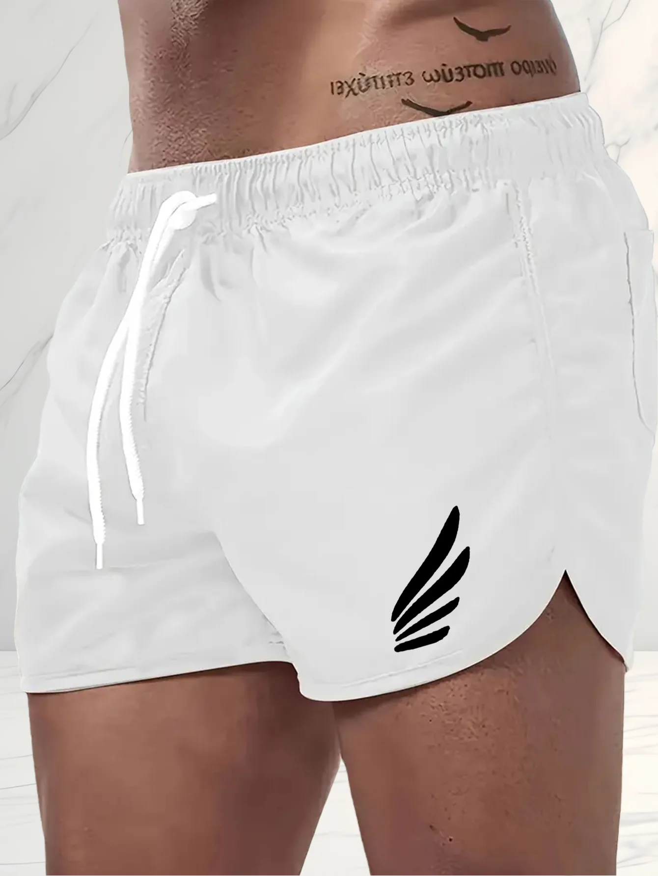 Calças de praia de cor sólida