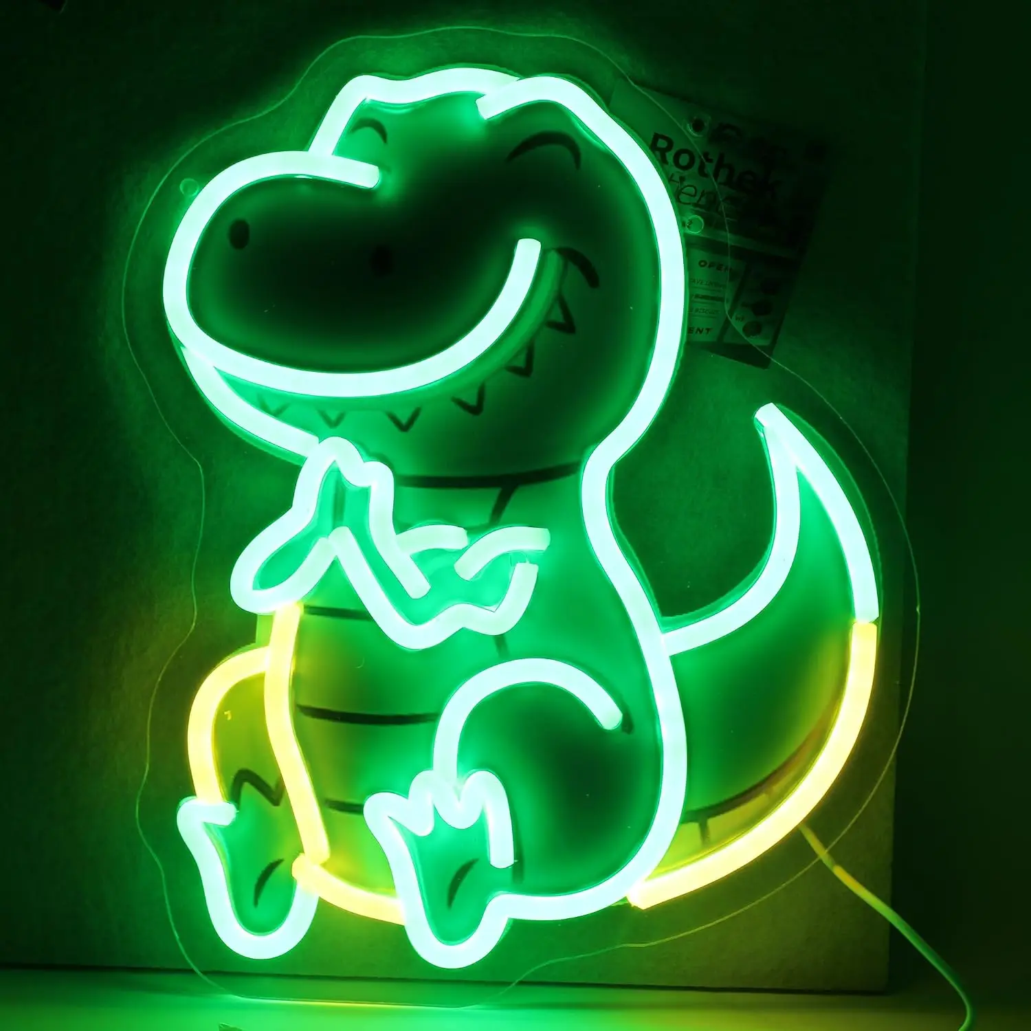Cartoon Dinosaur LED Neon Sign Wall Light USB Powered Kids Bedroom Playroom Game Room Bar Decor Gift For Boys Children