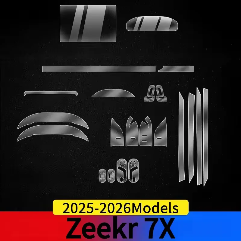 Dashboard Multimedia GPS Console Navigation Transparent Anti-Scratch Protection Film Modification For Zeekr 7X 2025-2026Models