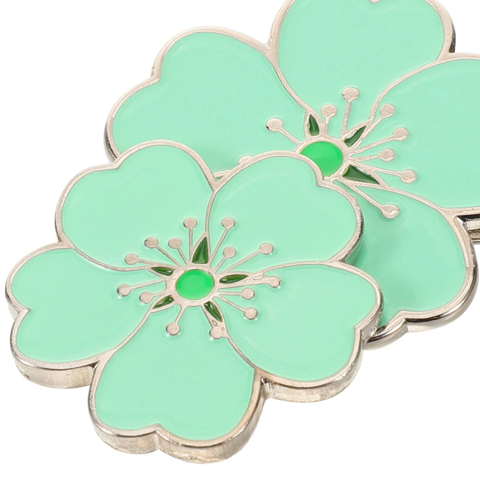 꽃 모양 골프 모자 클립 자석 벚꽃 디자인 볼 마커용 캡과 바이저에 단단히 고정 스타일리시한 골프 의류