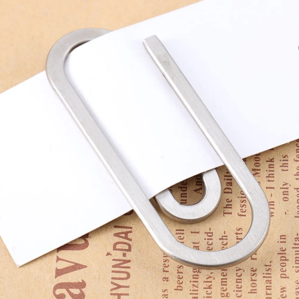 

3pcs Metal Paper Clips Strong Clamping Force File Holders Money Binder Clips For Office School Use Multipurpose