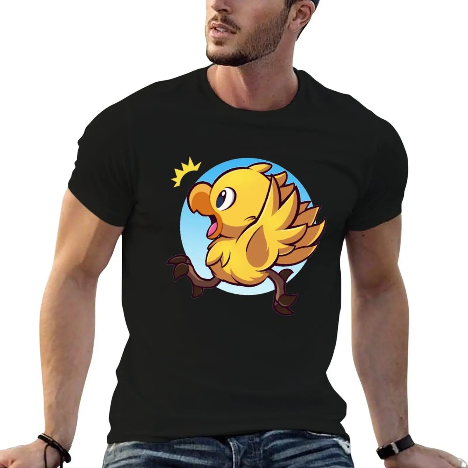 

brand Adventure shirt Chocobo t shirt T-Shirt cotton shirt personalised for t men Yellow t Bird 100% man luxury